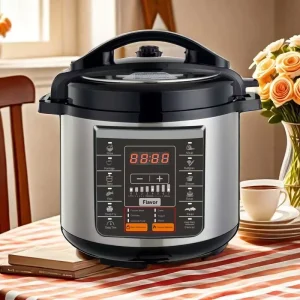 Customized Design 5L 6L 1200W Computer Control Stainless Steel Electric Pressure Cooker with Smart Food Steamer Function