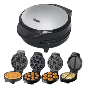 Customized Doughnut Cake Omelet Belgium Waffle Maker 7 Holes Electric Automatic Mini Donut Maker Machine