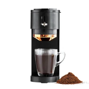 Customized Factory Single Serve Coffee Maker for K Cup Mini Travel One Cup Coffee Machine for Home Desk Kitchen