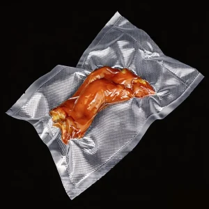 Customized Heat Seal Embossed Vacuum Sealer Bags Textured Pouches Transparent Sacks for Cooked Meat Packing