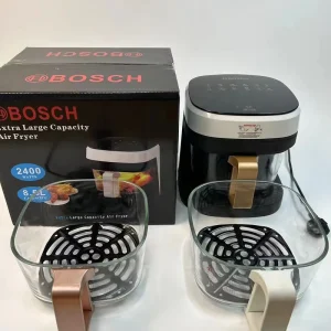 Customized Household Color LCD Display Touchscreen 8.5L Multifunctional Oil-Free Digital Air Fryer Glass Air Fryers