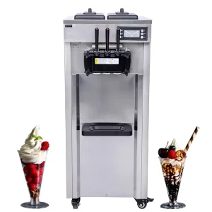 Customized Ice Cream Maker 18-26L/H Vertical Easy Operation Automatic Commercial Ice Cream Wafer Cone Machine