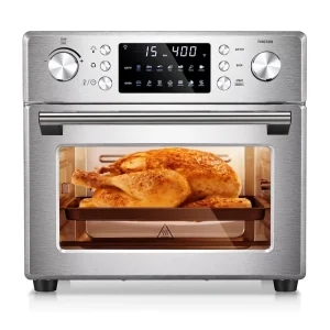 Customized Kitchen Large Capacity Electric Smart Oil Free Cooker Toaster Air Fryer Oven With Nonstick Basket