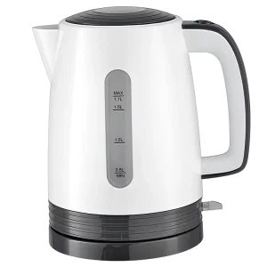 Customized Logo Modern Electric Tea Kettle 1.7L Hot Water Kettle for Tea and Coffee Warmer Elektrische Safety Plastic Kettle