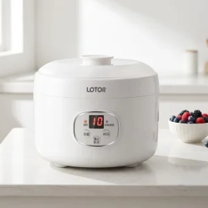 Customized Logo Plastic Mini Electric Yogurt Maker with Timer Function 1L Capacity Automatic Home Kitchen Appliance