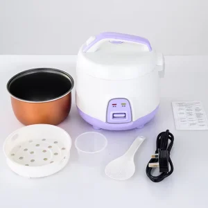 Customized OEM Plastic Plates Rice Cooker Portable 350W 0.8L Non Stick Mini Solar Rice Cooker