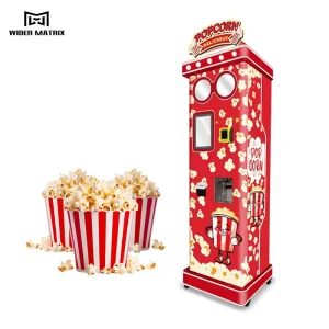 Customized Popcorn Machine Touchscreen Display Popcorn Vending Machine Automatic