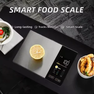 Customized Stainless Steel Digital Smart Kitchen Macronutrient Food Scale Nutritional Calculator Battery TFT Display