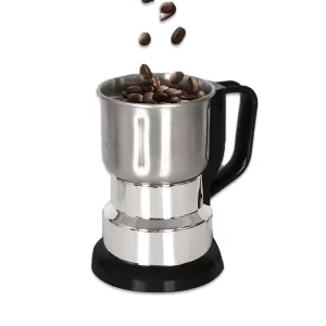 Customized Stainless Steel Electric Grinder for Powder Grains Cereals Medicinal Herbs Coffee Beans Semi automatic Kitchen Use