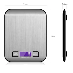 Customized Stainless Steel Ultrathin Electronic Food Kitchen Scale