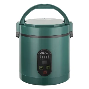Cylindrical Mini Rice Cokoer Portable and Travel Lunch Box Electric Kitchen Appliances Intelligent Digital Rice Cooker