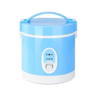 Cylindrical Mini Rice Cooker Portable Travel Lunch Box Electric Rice Cooker for 1 to 2 People