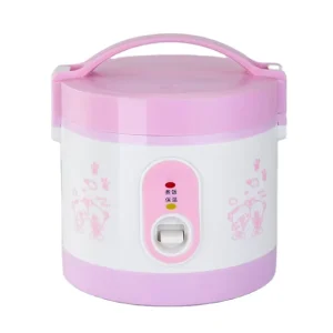 Cylindrical Rice Cooker Mini Rice Cooker Non Stick Coating Inter Pot Travel Kitchen Appliances Household Portable Lunch Box