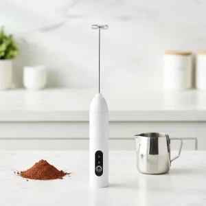 D01 Rechargeable Stirring Stick Electric Milk Egg Blender Frother Handheld Semi Automatic 3 Speed Adjustment to Choose