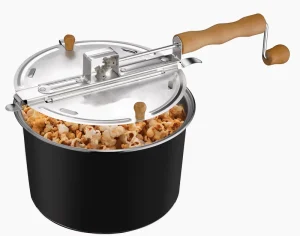 DIY Movie Night Traditional Stovetop Popcorn Maker With Removable Lid Popcorn Popper
