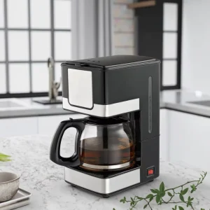 DM-CF010 Modern 12-Cup Automatic Drip Coffee Maker Large Capacity Carafe with Reusable Filter Electric Home Machine