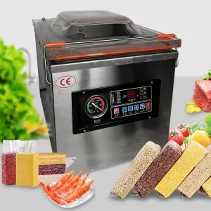 DZ 260 Model Electric Heavy Duty Table Top Semi Automatic Food Chemical Commodity Single Chamber Vacuum Sealer Commercial