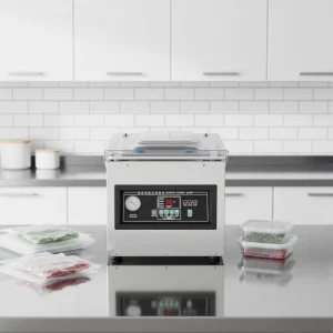 DZ 400 2F Automatic Vacuum Packing Machine Single Chamber Food Vacuum Sealer Machine Sealing Length 400mm Motor Power 1000w