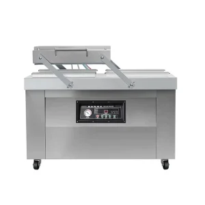 DZ 400 Double Chamber Vacuum Sealer Automatic Flat Plate Sealing System for Food Meat and Vegetable Packaging