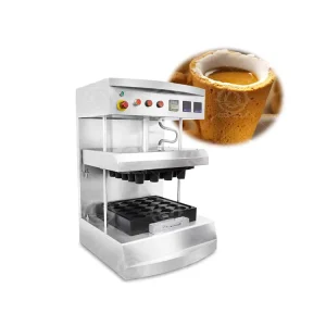 De Convenient Edible Tea Coffee Cups Making Machine Portable Waffle Cup Maker for Sales