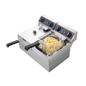 Deep Fryer French Fries Cooker Home Commercial Deep Electric Fryer Double Tank Electric Deep Fryer