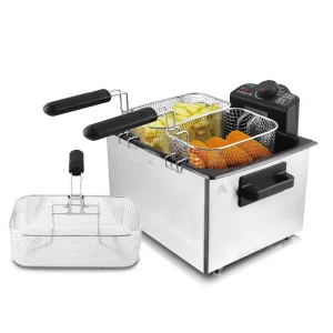Deep Frying Pan Household Electric Fryer Commercial Fryer French Fries Stand Fry Pan Constant Temperature LB-60004