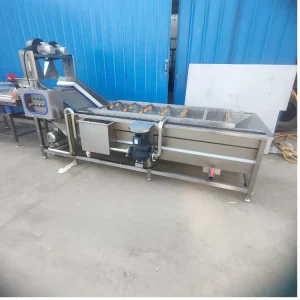 Deep Immersion Zone Fruit Vegetable Bubble Washer Cleans Dirt Hidden in Leaf Gaps
