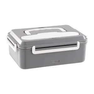 Deepened 1.8L Water Free Electric Insulated Heating Car Lunch Box with Stainless Steel Inner Pot and 60W Power