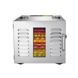 Dehydrated Fruit Machine Heat Drying Meat Vegetable Fish Beef Jerky Mango 10 Stainless Steel Tray Electric Food Dehydrator
