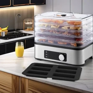 Dehydrator 400 W Stainless Steel 5 BPA Free Trays Digital Control Low Noise Programmable Fruits Vegetables
