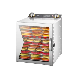 Dehydrators for Food and Jerky with 24H Timer 12 Drying Vegetable Fruit Dehydrator Adjustable Temperature Control