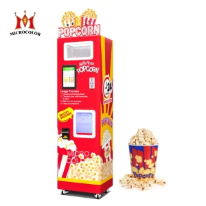 Design 2 Flavoured Popcorn Vending Machine Automatic Pop Corn Machine for Sale