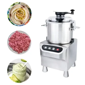 Desktop Double Speed Vegetable Processor SS304 5L 8L 12L 18L Hummus Cutter Mixer Garlic Sauce Onion Nuts Bowl Cutter