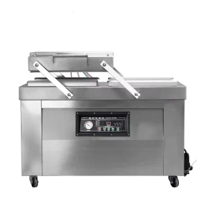 Desktop Table Double Chamber Vacuum Sealer Packaging With Fish Steak Vacuum Sealing Machine