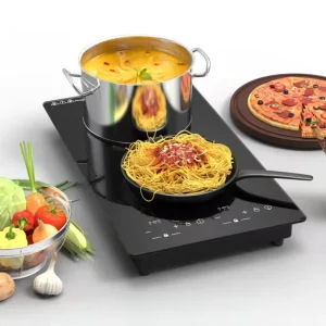 Desktop Vertical 110V 220V Double head Induction Cooker Embedded High power Double burner Electric Hotpot Induction Cooker