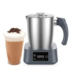 Detachable Milk Frother 500ml Electric Milk Steamer Stainless Steel Automatic Hot Cold Foam and Hot Chocolate Maker