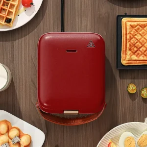 Detachable Multifunctional Breakfast Sandwich Maker Electric Waffle Grill Pan Dual Slice