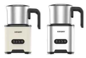 Detachable Stainless Steel Milk Frother 500W with Multiple Froth Density Options for Household Use