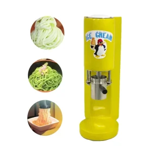 Different Shapes Spaghetti Noodle Ice Cream Maker Italian Gelato Machine