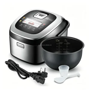 Digital 5L IH Rice Cooker 1250W 24h Delay Timer Low Sugar Smart Rice Cookers Electric With LCD Display Fuzzy Logic Technology