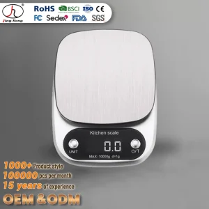Digital Battery Powered Kitchen Scale with Food Weight Function Smart Electronic Scale Auto Shut OEM Kitchen Gadgets Accessories