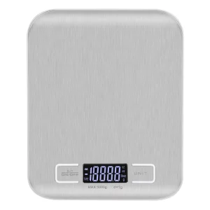 Digital Cabinet Designs Electronic Stainless Kitchen Accessories Weighing Scales Kitchen Scale for Food Stainless Steel + ABS 1g