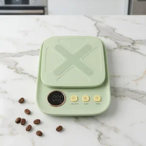 Digital Coffee Kitchen Scale Stainless Steel Portable Battery Powered