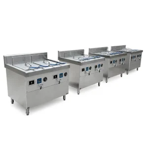 Digital Control Electric Deep Fryer with Fast Temperature Rising Commercial Grade Stainless Steel 26L+26L Tank Capacity