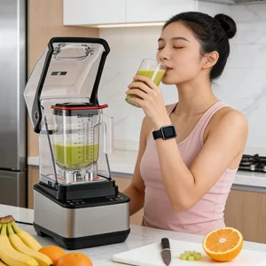 Digital Display Commercial Blender 2200W High Power Blender 2L Capacity Electric Smoothies Commercial Blender