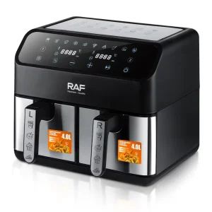 Digital Double Pot Air Fryer 4L+4L Oil Free Professional Air Fryer Multifunctional Freidora De Aire