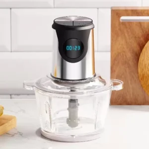 Digital Electrical Food Chopper Meat Grinder and Slicer Household 350W Safe Operation