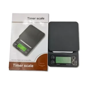 Digital Electronic Kitchen Scale 3KG 5KG 0.1g with Timer Drip Coffee Weighing LCD Scale