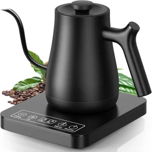 Digital Gooseneck 304 Stainless Steel Spout Kettle Touch-control 0.8L Capacity Kitchen Appliance Household Electric Water Boiler