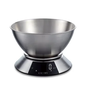 Digital Kitchen Scale 5kg 11lb 1.8L SUS201 Stainless Steel Bowl LED Display Large Buttons Precision Cooking Weighing